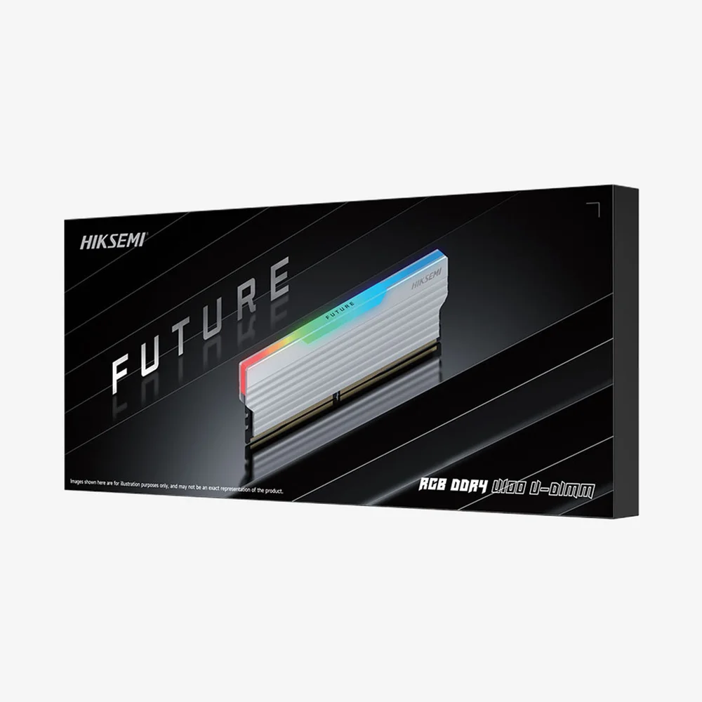 Imagem 2 de 3 do produto Memoria 8GB Ddr4 3200mhz Hiksemi Future RGB Branco Hsc408u32f4 8g