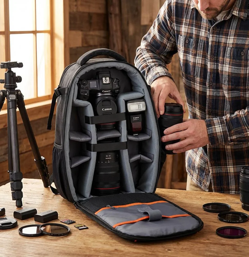 Imagem 3 de 4 do produto Mochila Fotográfica Compacta Para Câmeras Dslr E Mirrorless