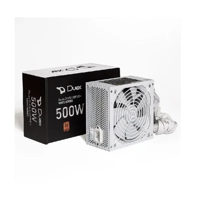 Fonte De Alimentação Duex Dx 500fse+ 80 Plus Bronze Pfc Ativo Full Modular C/ Cabo - Dx500fse++ White