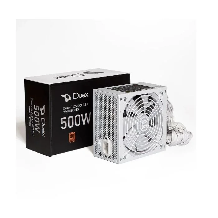 Fonte De Alimentação Duex Dx 500fse+ 80 Plus Bronze Pfc Ativo Full Modular C/ Cabo - Dx500fse++ White