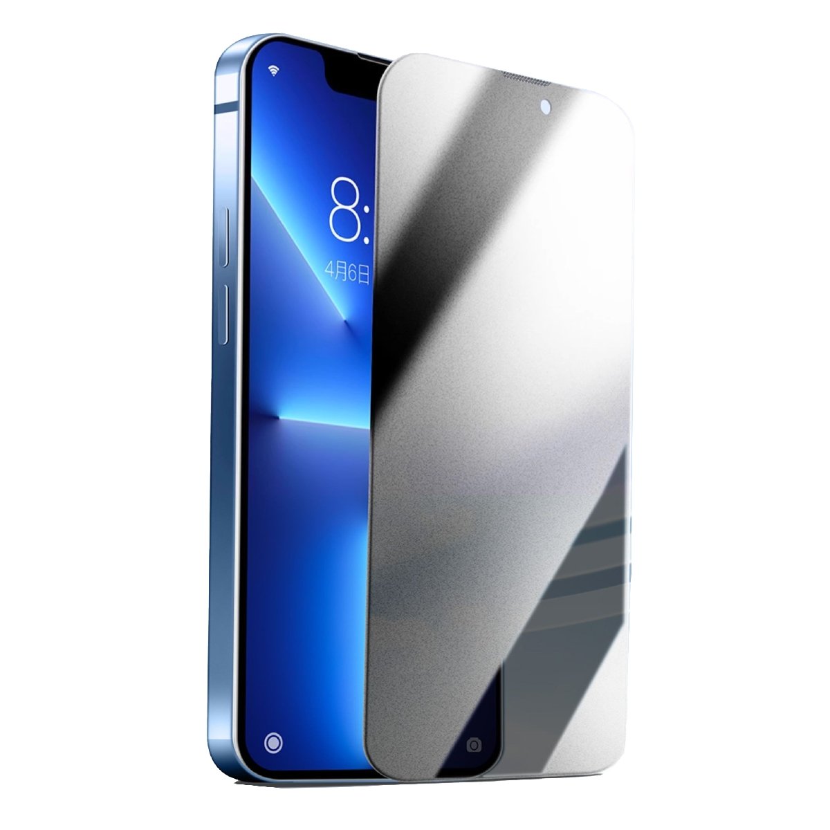 Película De Privacidade Cerâmica Fosca Compatível Com Iphone Cor:preto;tamanho:iphone 17 Pro