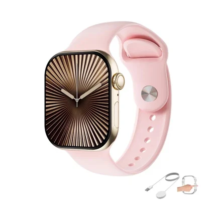 Smartwatch Microwear S10 Pro 47mm Serie 10 1gb Chatgpt Lançamento - Rose