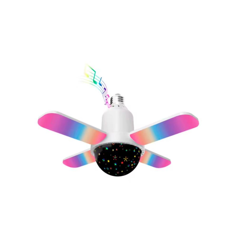 Lâmpada LED RGB Bluetooth 24w Com Som Integrado Controle Remoto Iluminação E Música - Estrelado