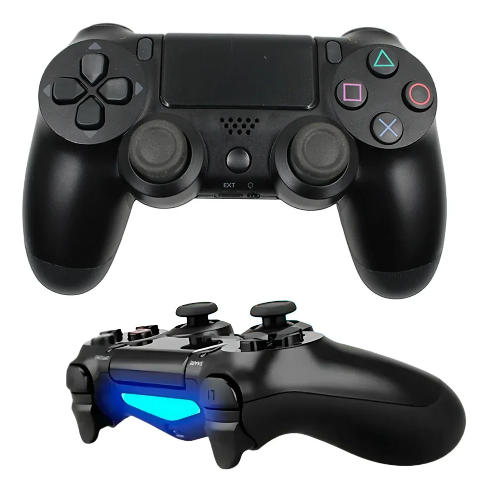 Imagem 2 de 4 do produto Controle Joystick Compativel Ps4 Sem Fio Doubleshock 4 Bluetooth Leon Gts