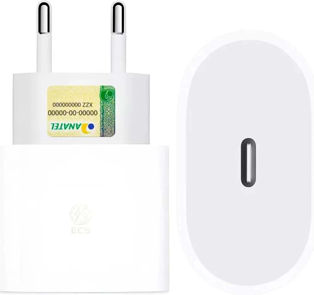 Carregador Fonte Turbo 30w Celular Tipoc Para Iphone Android Branco