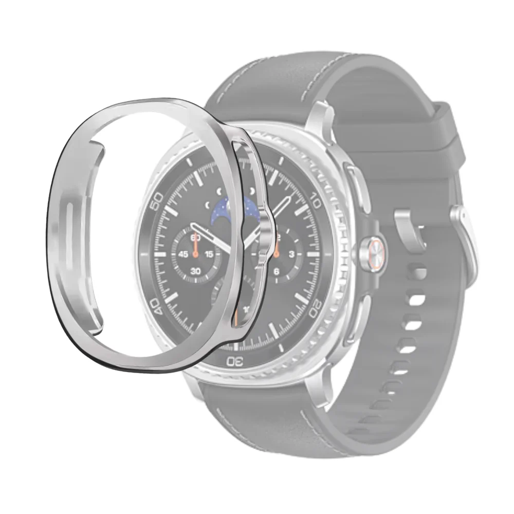 Imagem 4 de 5 do produto Kit Capa Prata E Película Para Galaxy Watch 8 Classic