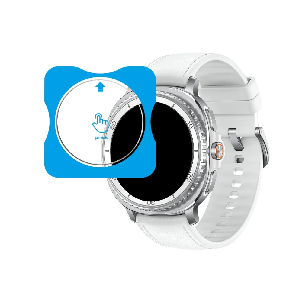 Imagem 5 de 5 do produto Kit Capa Prata E Película Para Galaxy Watch 8 Classic