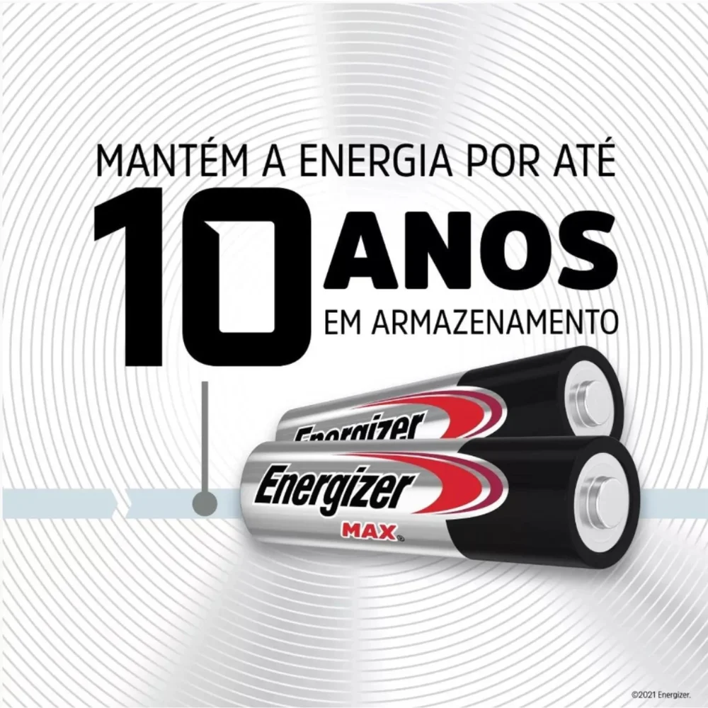Pilha Alcalina Max Aaa Cart 4 Sm-160 Energizer