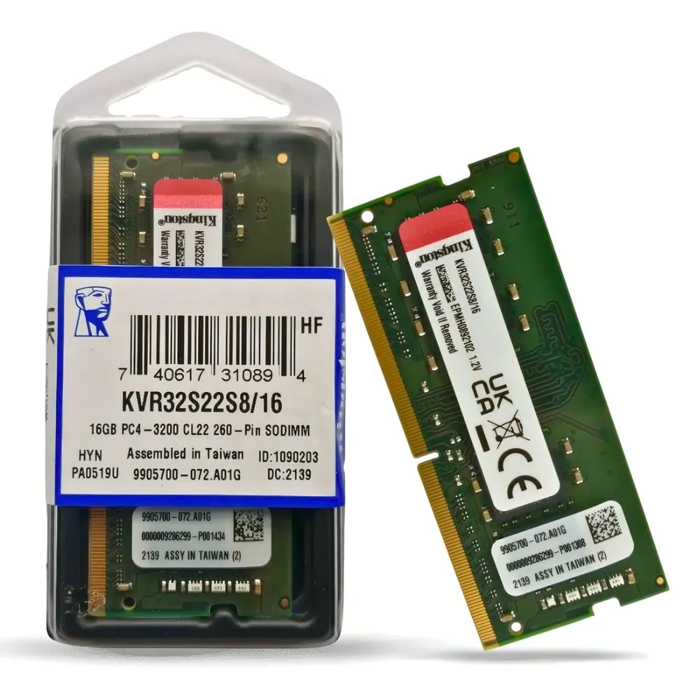 Memória Ram Notebook 16gb Ddr4 3200mhz Kingston Verde