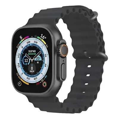 Relógio Smartwatch T900 Ultra 49mm Nfc + 2 Pulseiras Preto
