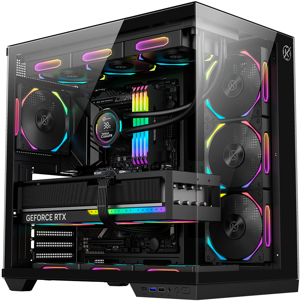 Gabinete Kalkan Skye Preto Aquário Klk00041