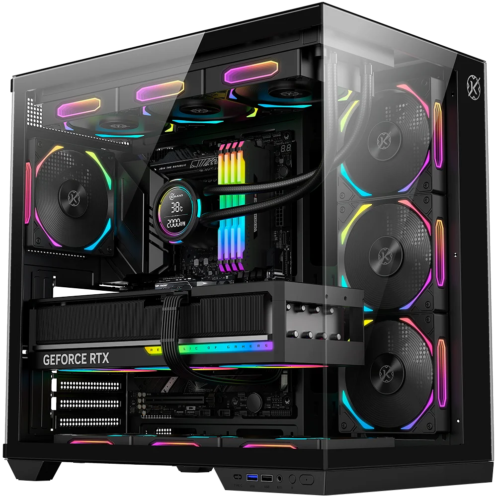 Gabinete Kalkan Skye Preto Aquário Klk00041