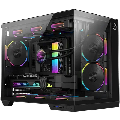 Gabinete Kalkan Saga Preto Aquário Compacto Klk00043