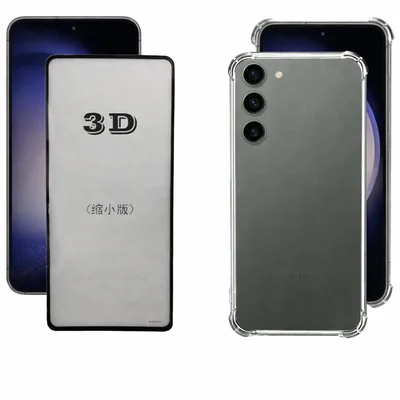 Kit Capa Transparente + Película 3d De Vidro Para Samsung Galaxy S23 Plus