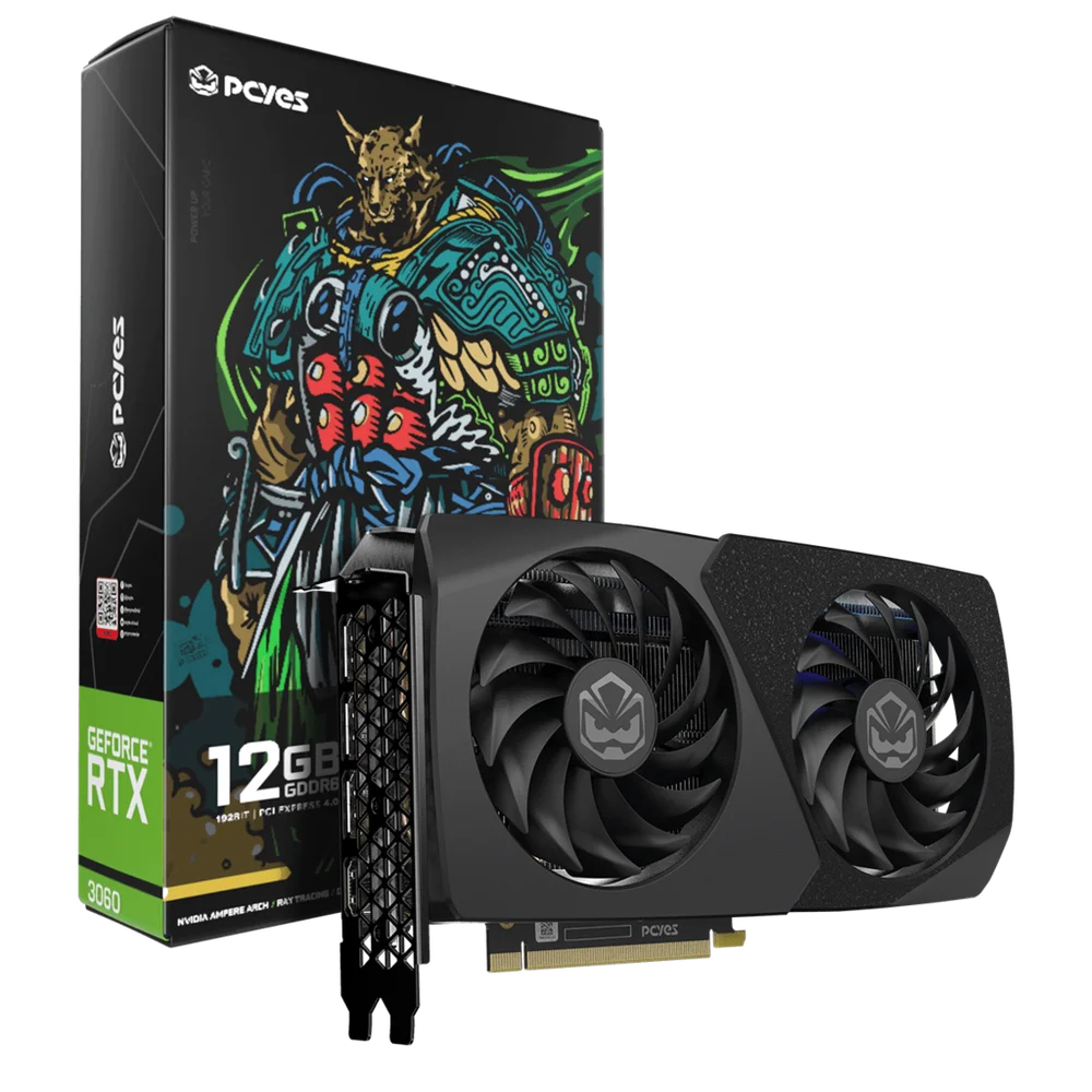 Placa De Video RTX 3060 12gb Ddr6 192bits PCyes Projeto Edge Placa De Video RTX 3060 12gb Ddr6 192bits PCyes Projeto Edge