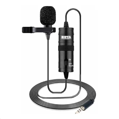 Microfone De Lapela Boya By-m1 Omnidirecional Para Celular, Câmera E PC