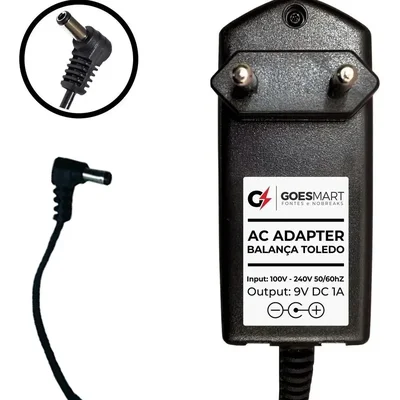 Fonte Carregador Dc 9v Para Balança ToLEDo Prix 3 1a Bivolt