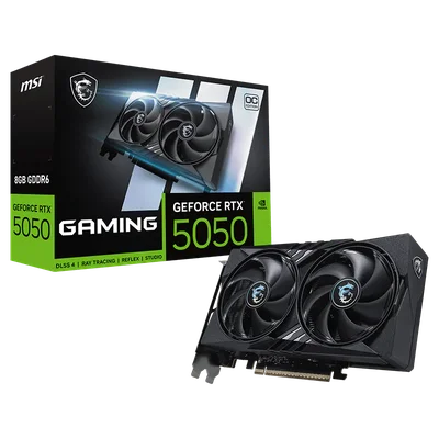 Placa De Vídeo Msi Geforce RTX 5050 Gaming Oc, 8GB, Gddr6, PCie 4.0, 912-v538-009