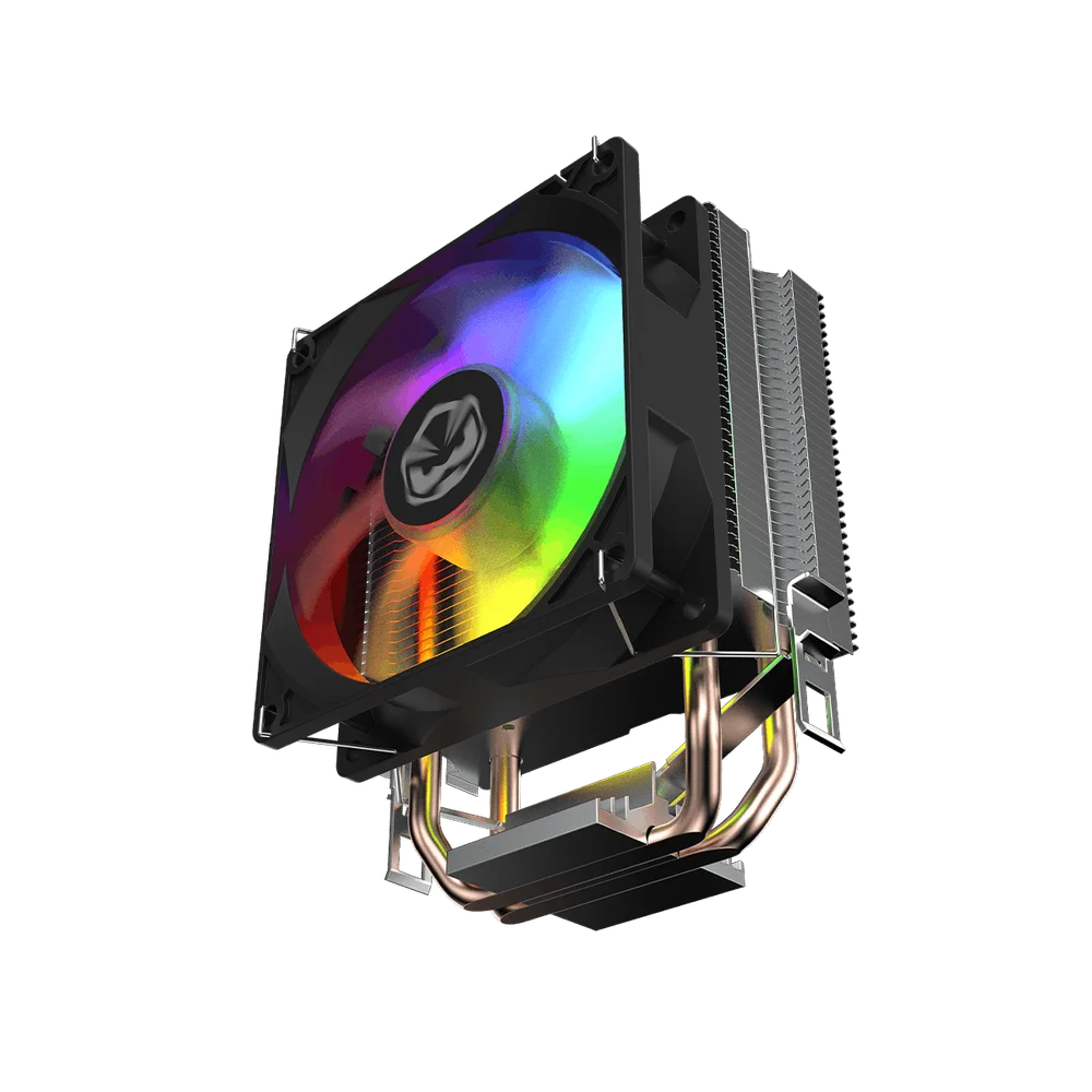 Cooler Para Processador PCyes Tundra 90 Black Vulcan LED Rainbow Tdp 115w - Actbka90