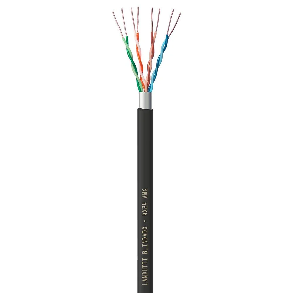 Imagem 2 de 2 do produto Cabo De Rede Cat5e F-utp Cmx Landutti Blindado 500m Pt Condutti