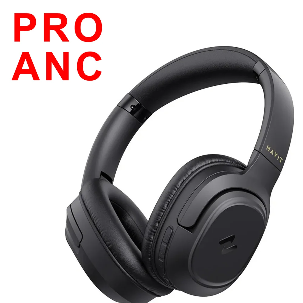 Imagem 3 de 5 do produto Fone Bluetooth Havit H612bt Pro Cancelamento De Ruído Ativo 50h Bateria Modo Gamer Baixa Latência