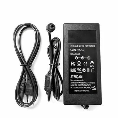Fonte De Alimentação 9v 5a Bivolt Para Cftv Dvr
