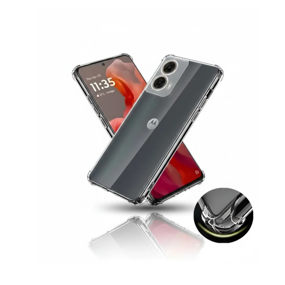 Imagem 3 de 4 do produto Capinha Para Moto G35 Antishock Silicone Transparente