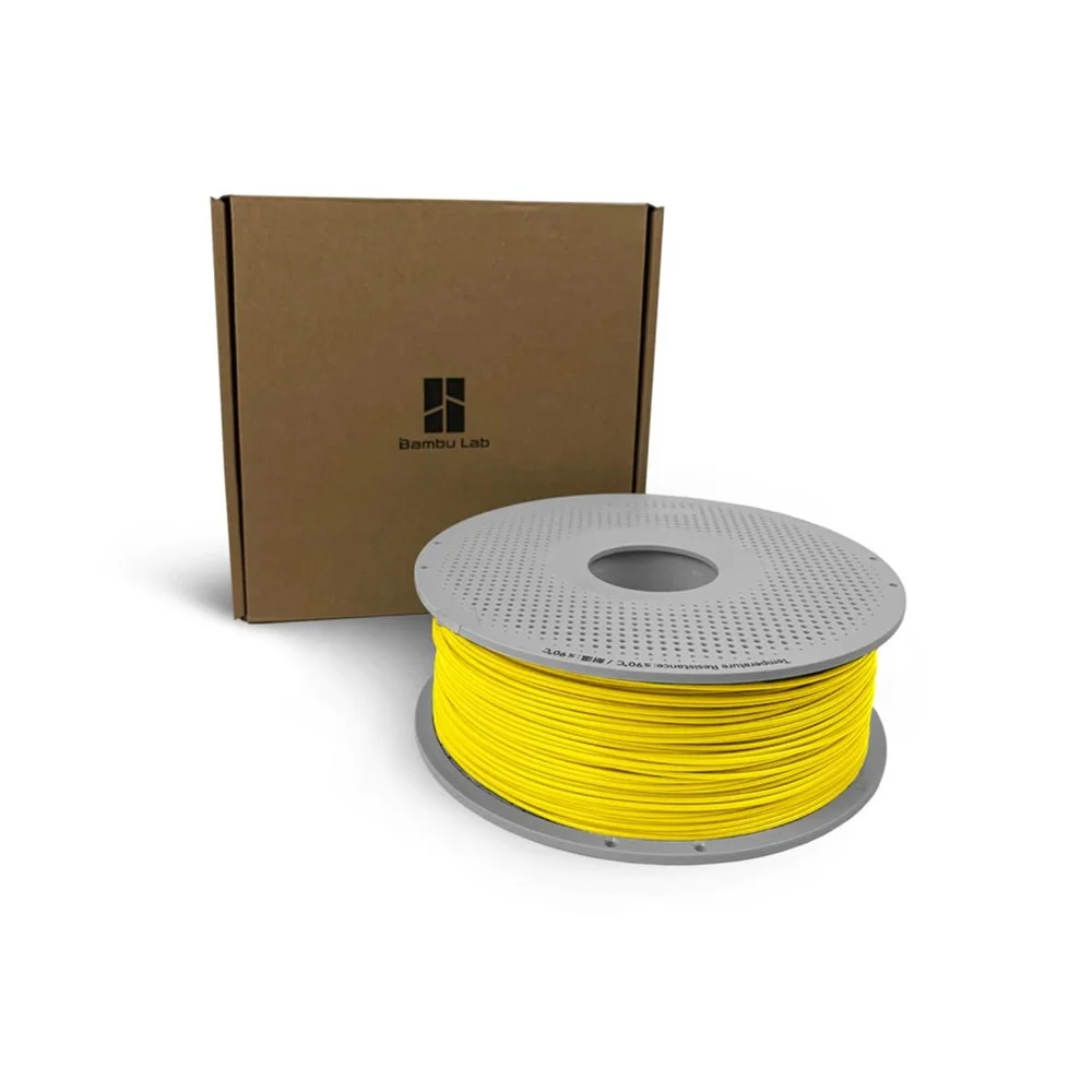 Imagem 4 de 4 do produto Filamento Bambu Lab Pla Basic, 1,75mm, 1kg, Amarelo, Com Carretel Reutilizável, A00-y0-1.75-1000-spl
