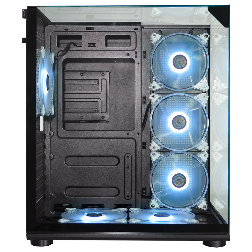 Imagem 2 de 5 do produto Gabinete Gamer Aquário K-mex Cg-01p4 - Vidro Temperado - Micro Atx - Preto - Cg01p4rh001cbox