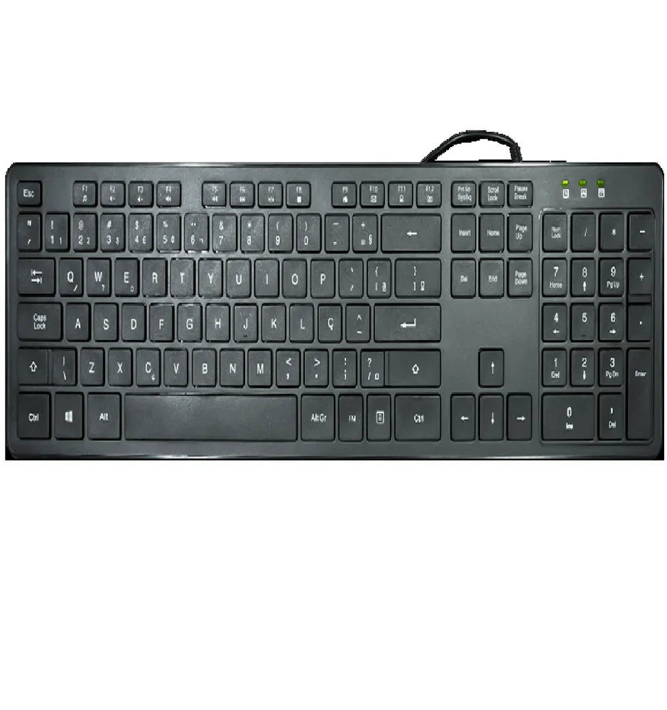 Imagem 2 de 3 do produto Teclado Usb K-mex Kmwg28 - Abnt2 - Preto - Kmwg28u0002cbox
