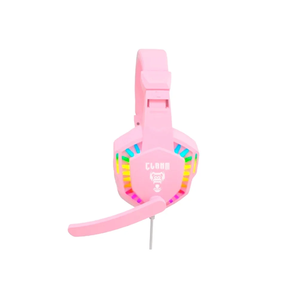 Imagem 2 de 5 do produto Kit Gamer Rosa - Teclado, Mouse, Mousepad E Headset