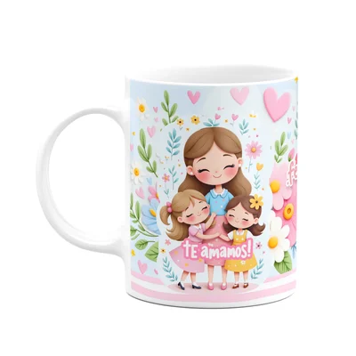 Caneca Mães - Te Amamos - Funpink Flowers