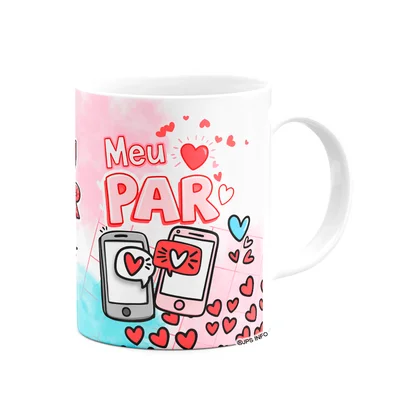 Caneca Namorados - My Chush - Meu Amor - Meu Par — foto 3
