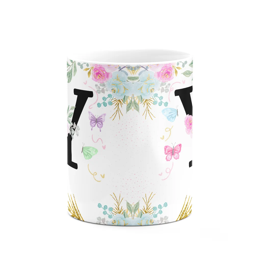 Imagem 2 de 3 do produto Caneca Floral - Inicial Do Nome Letra Y - 325ml