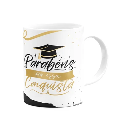 Caneca Formatura - Parabéns Por Essa Conquista - M3 — foto 3