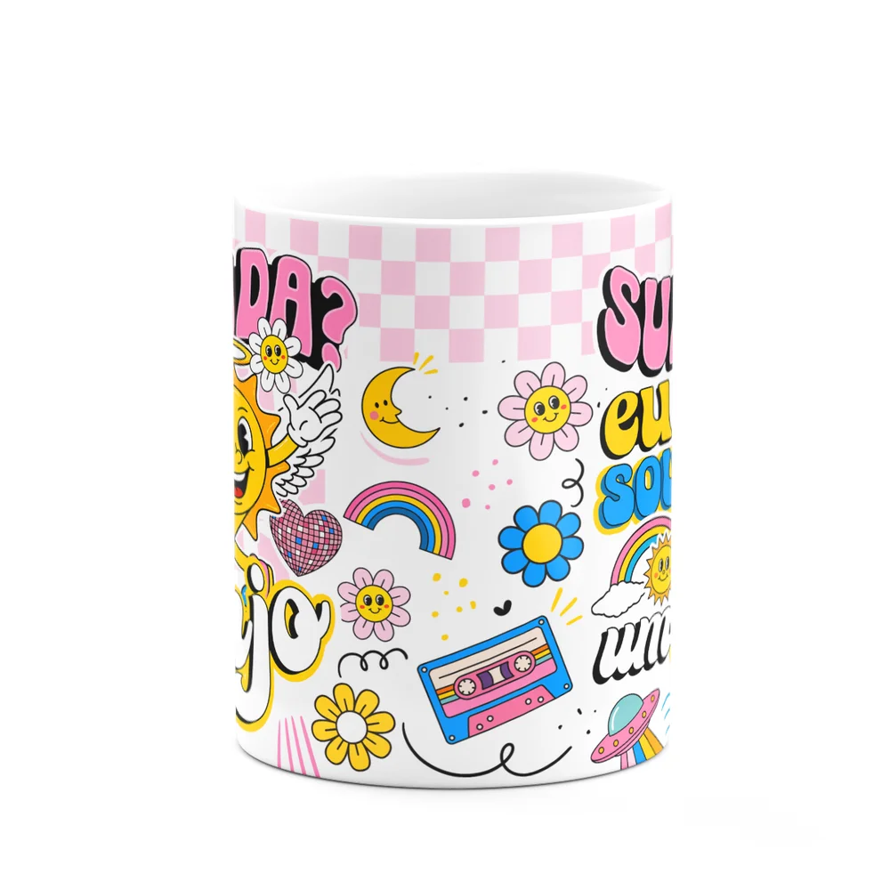 Imagem 3 de 5 do produto Caneca Divertida Vibes - Surtada? Eu Sou Um Anjo!