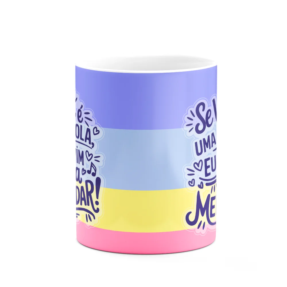 Imagem 2 de 3 do produto Caneca Divertida - Se A Vida É Escola, Só Vim Pra Merendar!