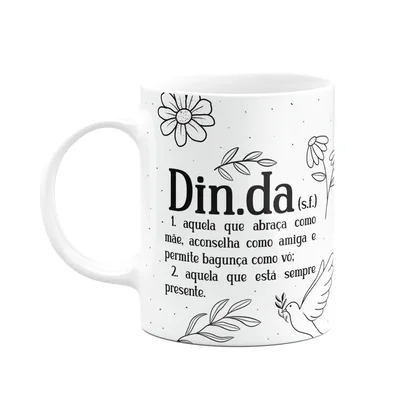 Caneca De Dindos - Definição De Dinda - M2 - 325ml