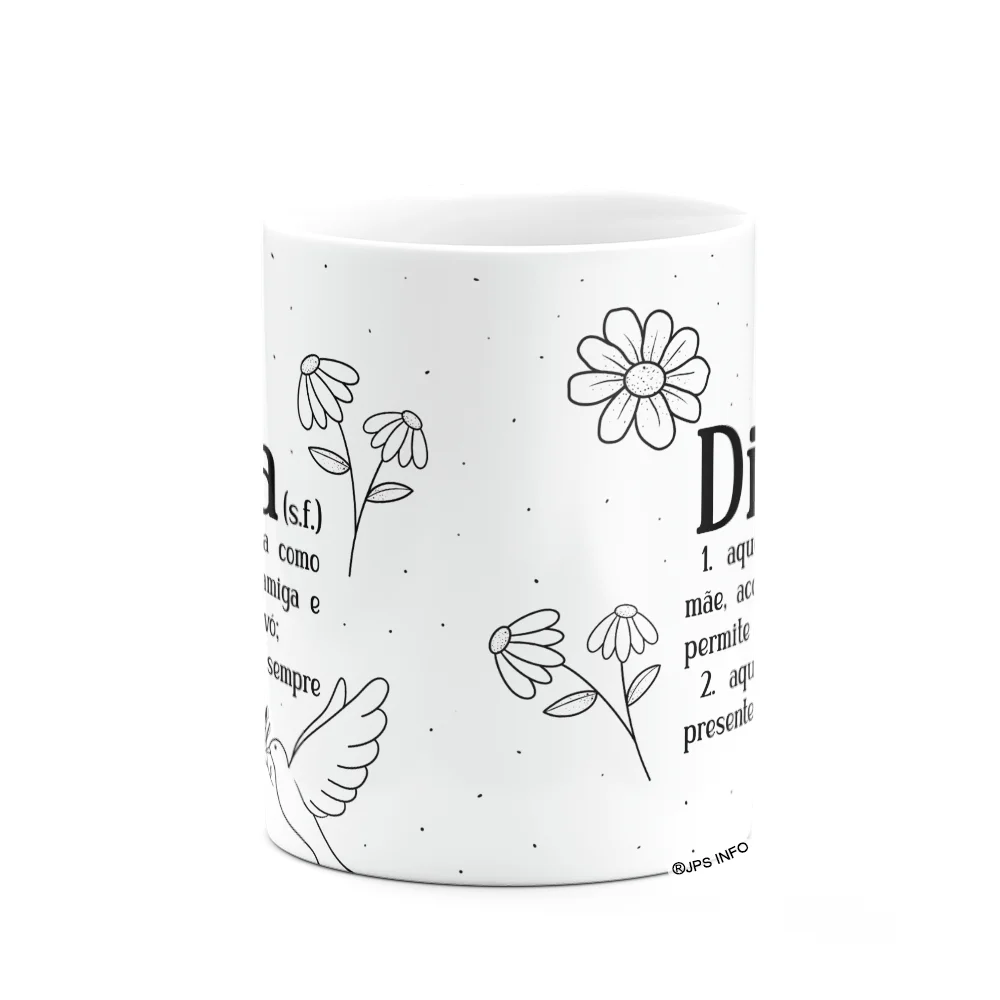 Imagem 2 de 3 do produto Caneca De Dindos - Definição De Dinda - M2 - 325ml