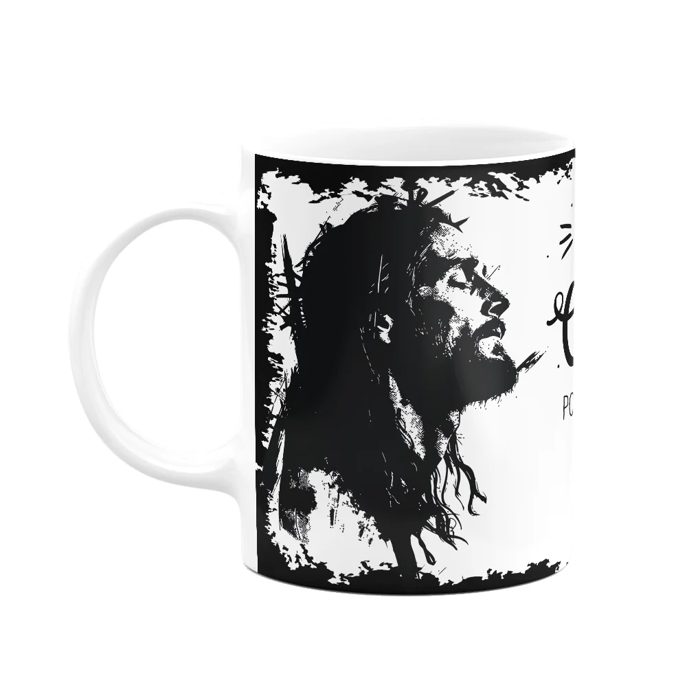 Imagem 1 de 3 do produto Caneca Religiosa Ore - Seja Forte E Corajoso - M2