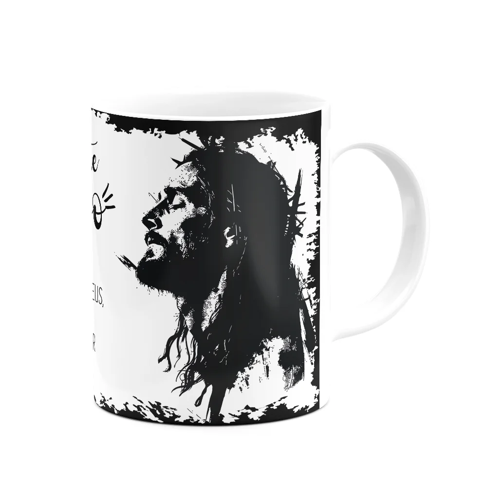 Imagem 3 de 3 do produto Caneca Religiosa Ore - Seja Forte E Corajoso - M2