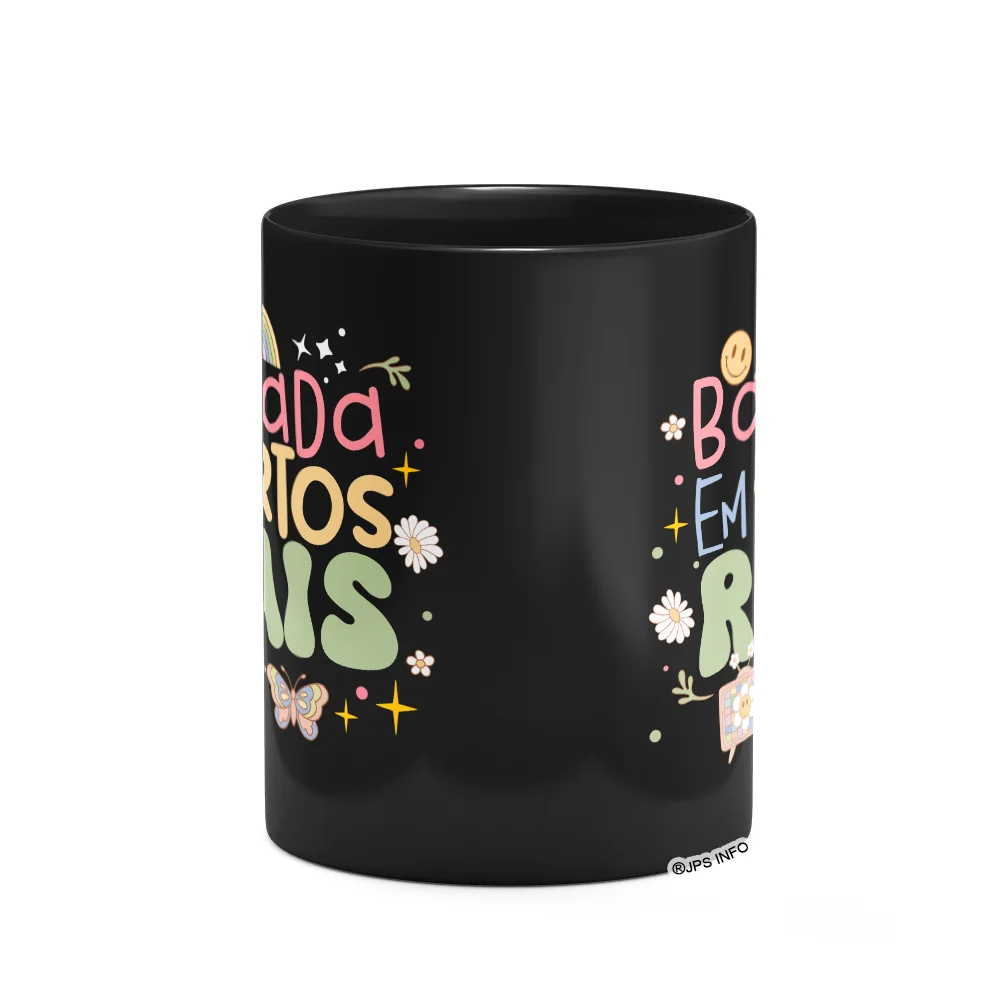 Imagem 2 de 3 do produto Caneca Vibes - Baseada Em Surtos Reais - Preta