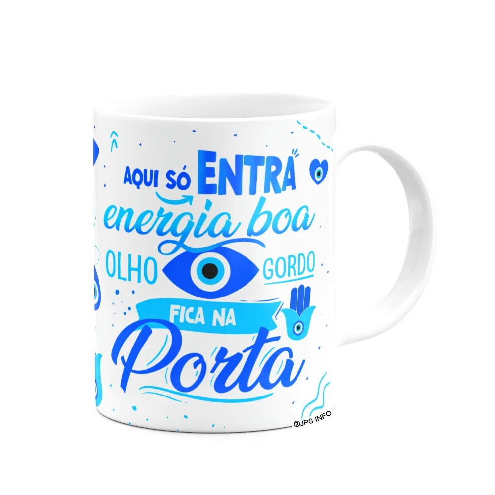 Imagem 3 de 3 do produto Caneca Boas Energias - Aqui Só Entra Energia Boa