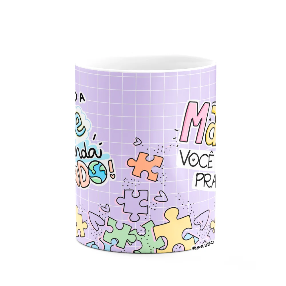 Imagem 2 de 3 do produto Caneca Mães - Eu Tenho A Mãe Mais Linda Do Mundo - M4