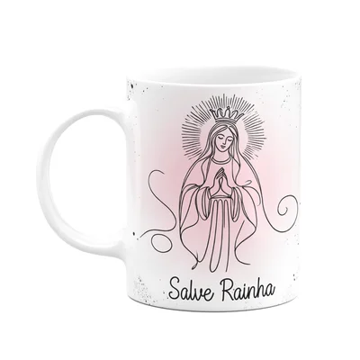 Caneca Religiosa Orações - Salve Rainha - 325ml