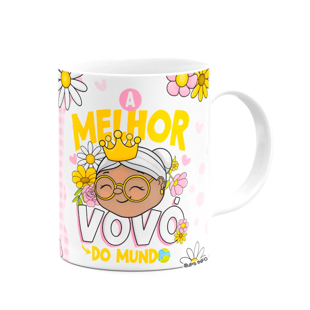 Imagem 3 de 3 do produto Caneca Dos Avós - A Melhor Vovó Do Mundo - M2 - 325ml