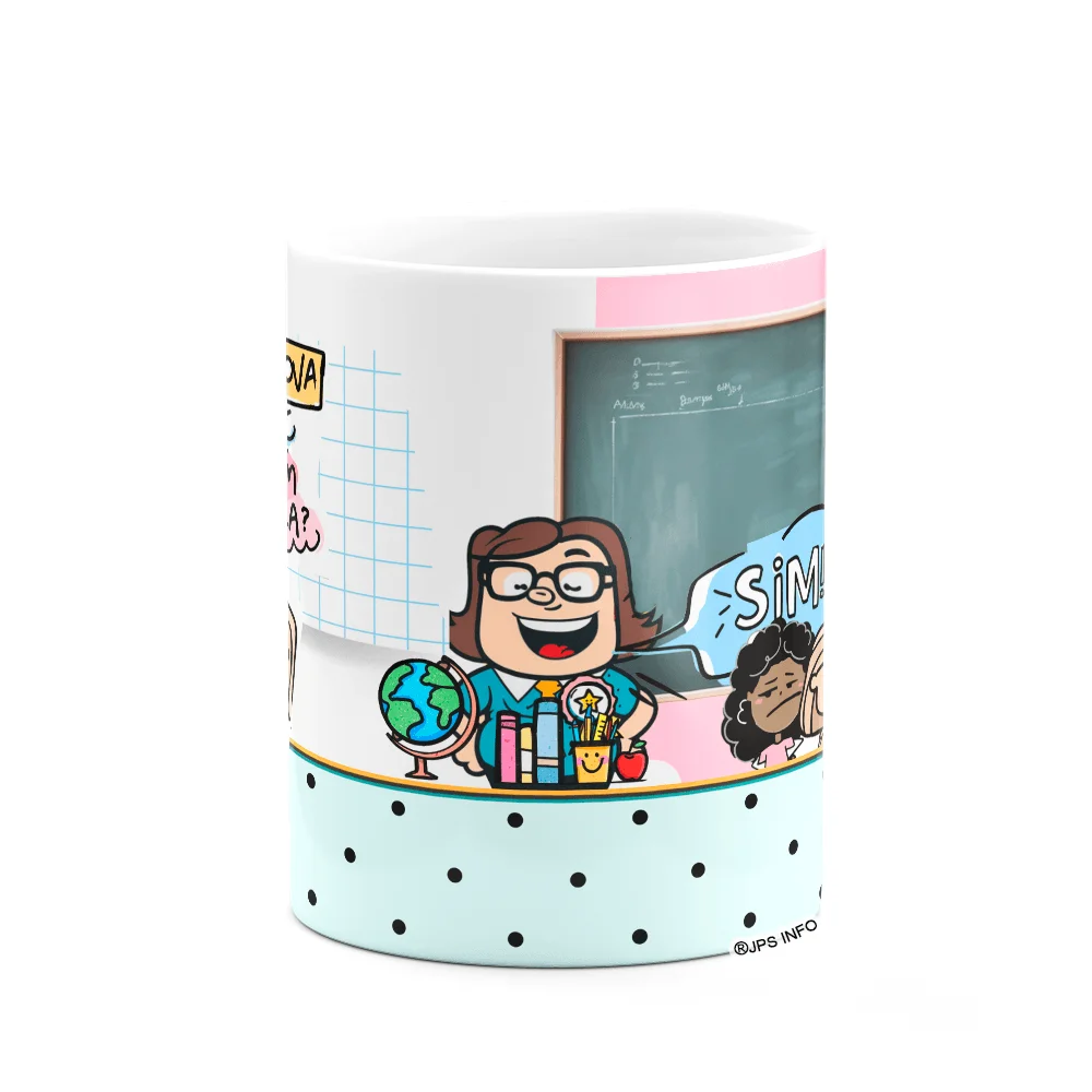 Imagem 2 de 3 do produto Caneca Professor - A Prova Vai Ser Em Dupla - Funmug M3