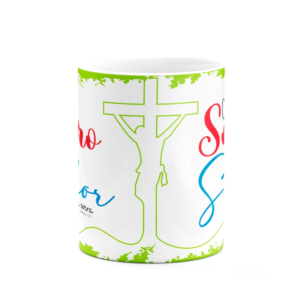 Imagem 2 de 3 do produto Caneca Religiosa Ore - O Meu Socorro Vem Do Senhor