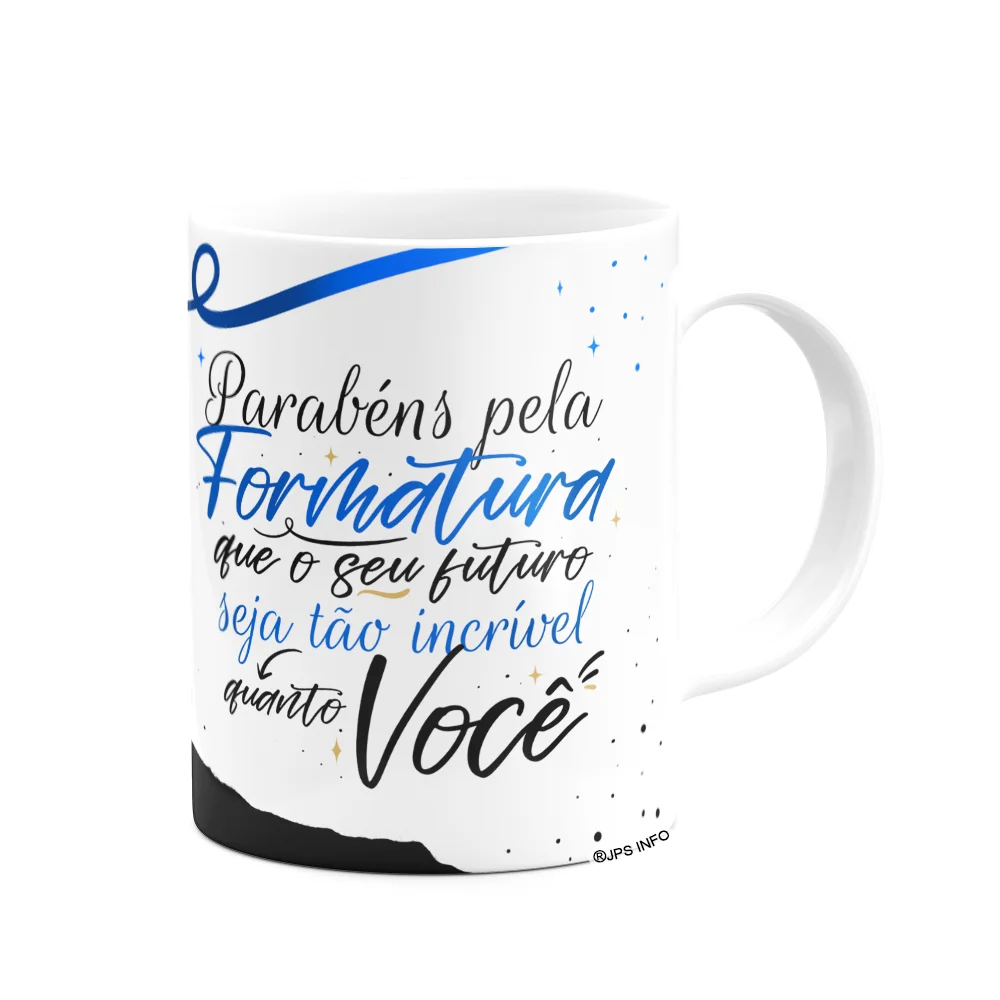 Imagem 3 de 3 do produto Caneca Formatura - Parabéns Pela Formatura