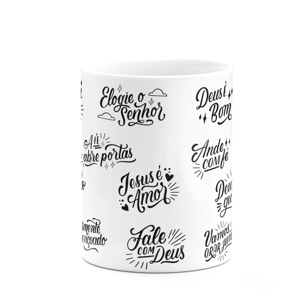 Imagem 2 de 3 do produto Caneca Religiosa - Motivação E Fé - 325ml